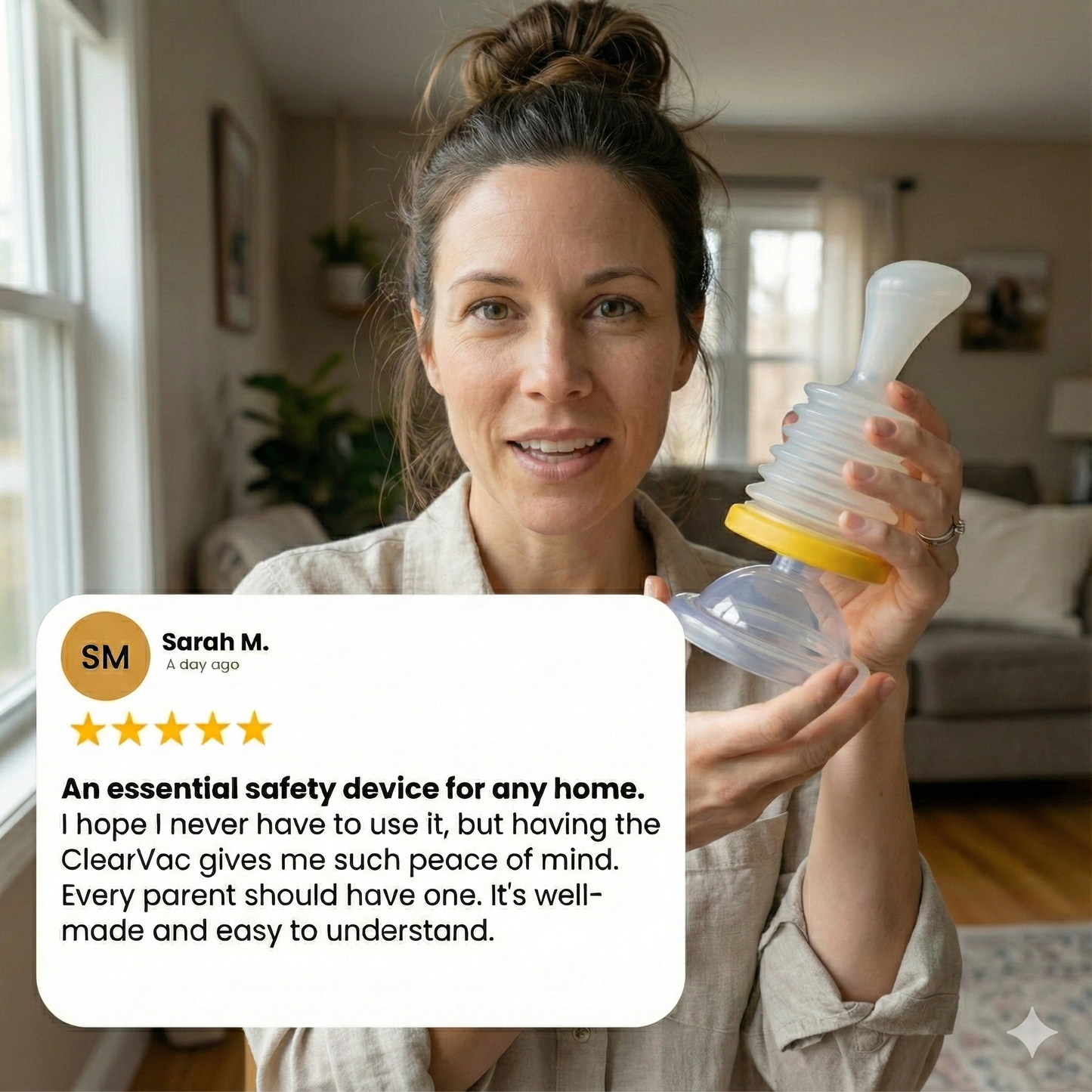 Protect your loved ones from chocking and stop gigging witih clearvac