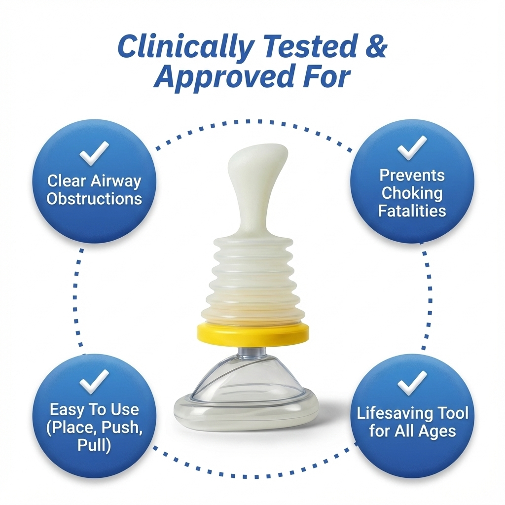 Protect your loved ones from chocking and stop gigging witih clearvac